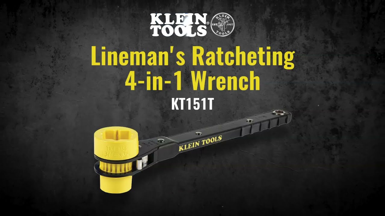 4-in-1 Lineman's Ratcheting Wrench - KT151T | Klein Tools - For ...