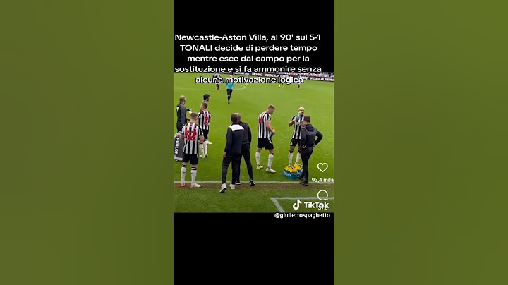 Sandro Tonali assurdo !! newcastle 2023 ammonizione