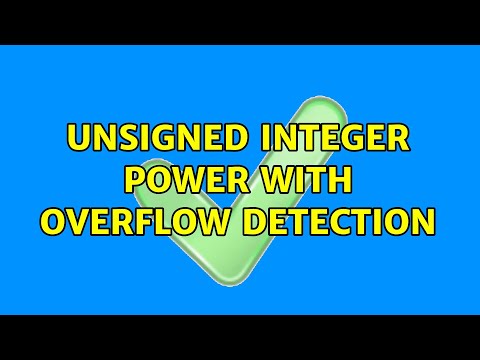 Unsigned integer power with overflow detection (2 Solutions!!)