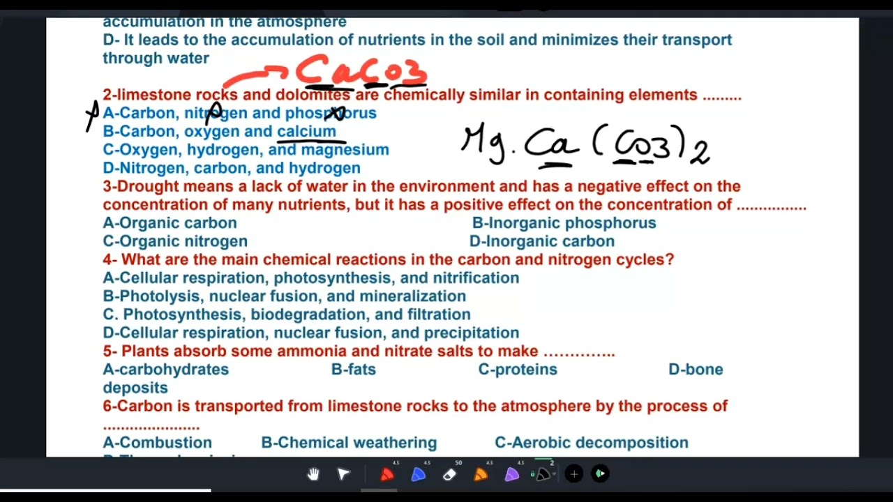 اسئلة الوزارة الاسبوع التالث  |  Integrated Science Nutrients