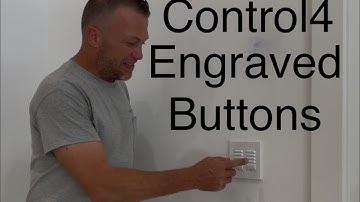 Control4 Engraved Buttons