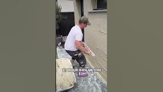 Comment faire un enduit monocouche finition gratée