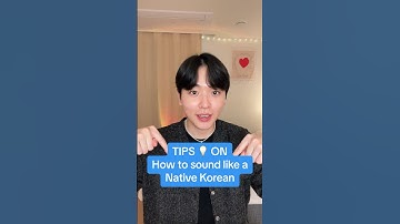 How to sound like a native Korean 🤭✨