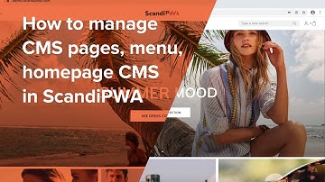 How to manage CMS PAGES, MENU, HOMEPAGE CMS in ScandiPWA - PWA Magento tutorial