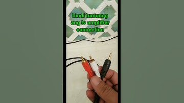 Hindi tumunog Ang tv amplifier connection
