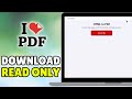 Complete Guide to Download Read-Only PDFs from Websites on Mobile