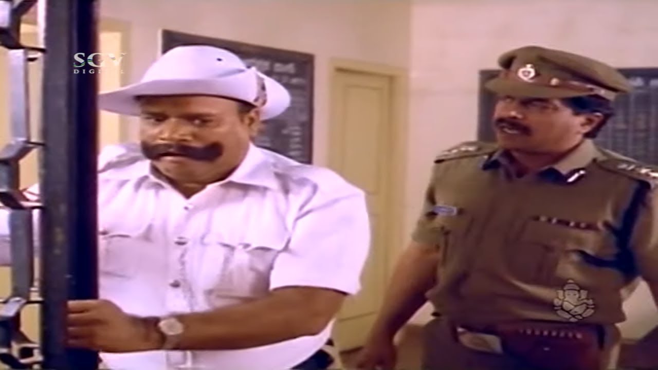 Shankarnag Fine to Wife for Using Police Car Best Scene in SP