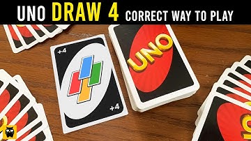 uno +4 correct way to play - How To Play Correctly draw 4 wild card