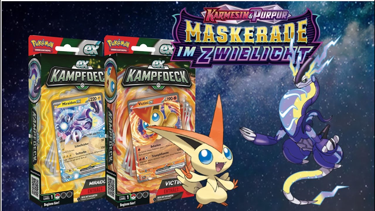 Victini & Miraidon ex-Kampfdecks ! + 5x Maskerade im Zwielicht | Pokemon TCG Unboxing