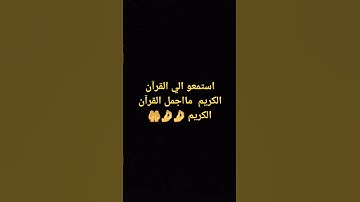 استمعو الي القرآن الكريم  /لا إله إلا الله محمد رسول الله/القرآن الكريم #القرآن_الكريم