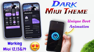 Ultimate Dark MIUI Theme: Endless Features,Stunning Boot Animation! Compatible with MIUI 12,13,and14