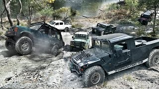 4x4 Unimog Hill Challenge - Hummer vs Defender vs Discovery