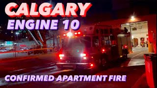 CFD | Calgary Engine 10 Responding Code 3 to Confirmed Structure Fire