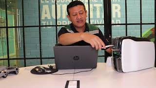 Imprimiendo Credenciales De Pvc A 2 Caras Sin Volteador Automatico Zebra Technologies 800300-350La