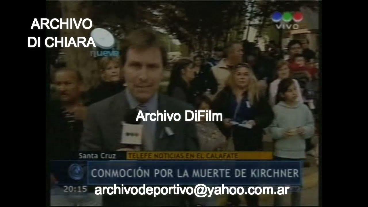 DiFilm Muerte Néstor Kirchner Guillermo Panizza desde el Calafate