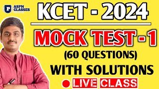 KCET 2024 MATHS MOCK TEST || KCET MATHS 60 QUESTIONS WITH ANSWERS  COMPLETE SOLUTIONS  #KCET2024