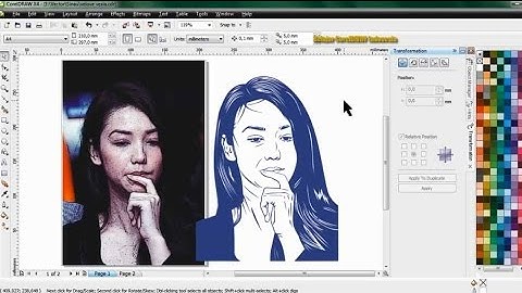 Cara Membuat Vector Lineart menggunakan CorelDraw