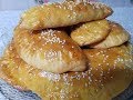 Супчик с яичной лапшой и пирожки с копчёным сыром!