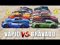 GTA 5 ONLINE - VAPID VS BRAVADO (WHICH IS FASTEST?)