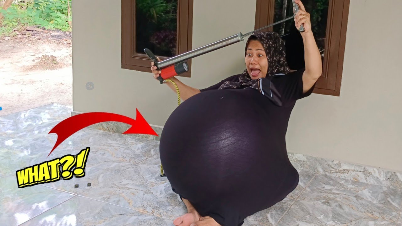 drama parodi❤‼️meletus pompa balon jumbo dalam baju mama
