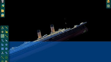 Titanic sinks in algodoo 🛳️⛴️🚢￼