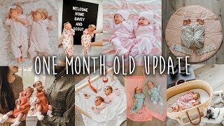 Twin Girls 1 Month Update They Are Growing Up To Fast Already