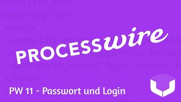PW11 - ProcessWire Seite mit Passwortschutz und Login