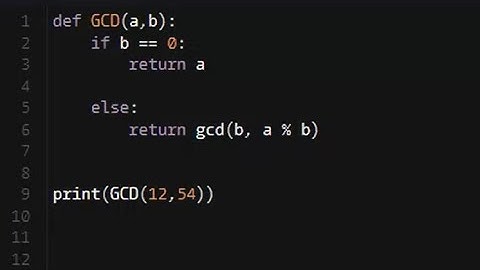 Python - Greatest Common Divisor W/ Recursion