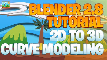 Daily 2D to 3D Modeling Part 14 - Blender 2.8 Tutorial - Game Background