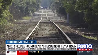 3 people found dead after being hit by train