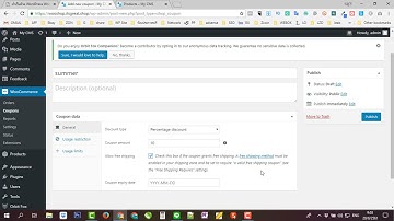 สอนทำเว็บ wordpress woocommerce ตอน การใช้งานและตั้งค่า คูปอง ลดราคา