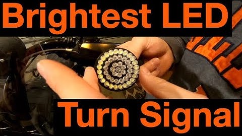 LED Turn Signal Inserts Comparison/Install (MoonsMC)