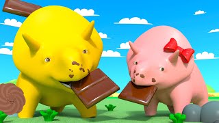 learn colors dino dina cake factory