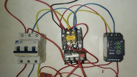 PHASE MONITORING RELAY CONNECTION WITH DOL STARTER