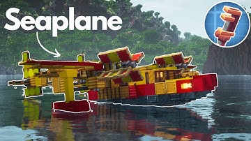Building a Tropical Seaplane in Minecraft!