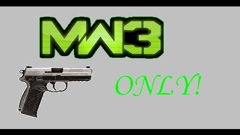 MW3 Survival Mode: Pistols Only!