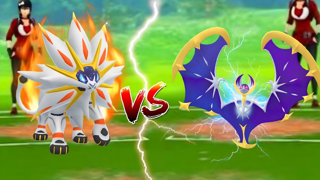 Solgaleo vs Lunala Astral Battle 😂 pokemon go. 