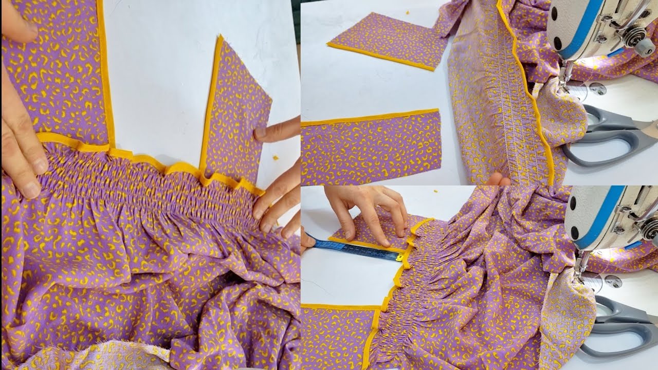 تركيب لاستيك مكوك على صدر دشداشة باسهل طريقة