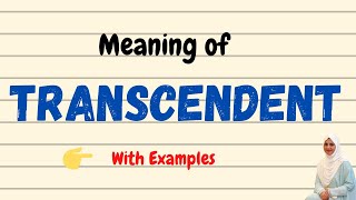 Daily vocabulary | Transcendent Meaning | Vocabgram