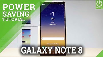 Turn On / Off Power Saving Mode in SAMSUNG Galaxy Note8 - Battery Saver