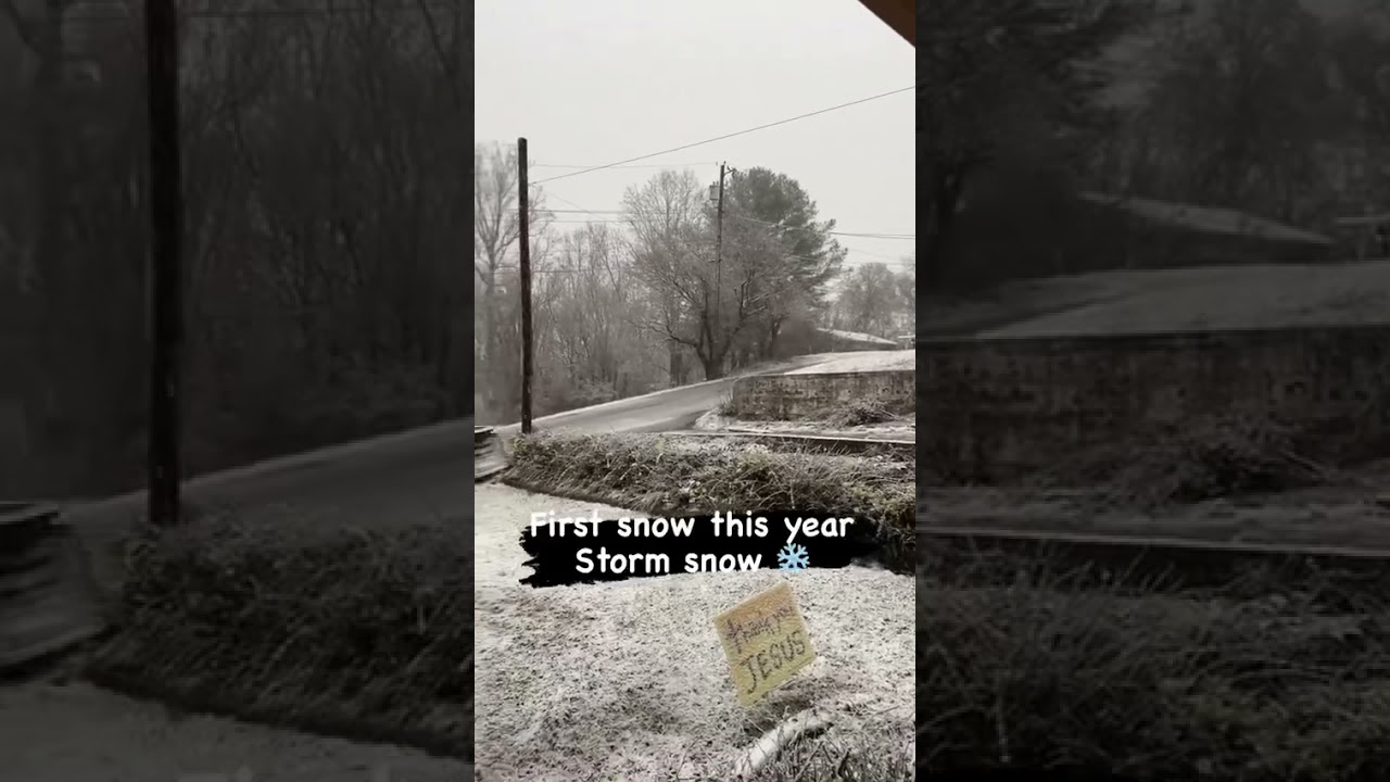 First storm snow this year 