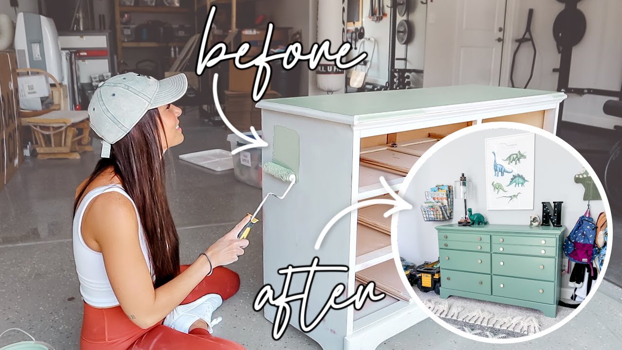 DRESSER MAKEOVER DIY BEFORE AFTER REFINISHING DRESSER YouTube Dresser makeover diy before after refinishing dresser youtube