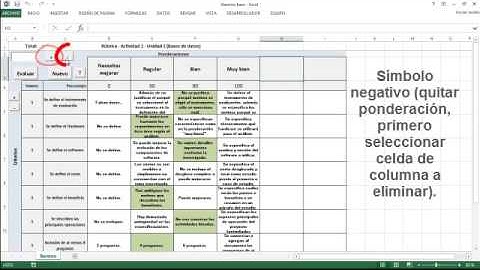 Baremo (similar a una rúbrica). Instrumento de evaluación