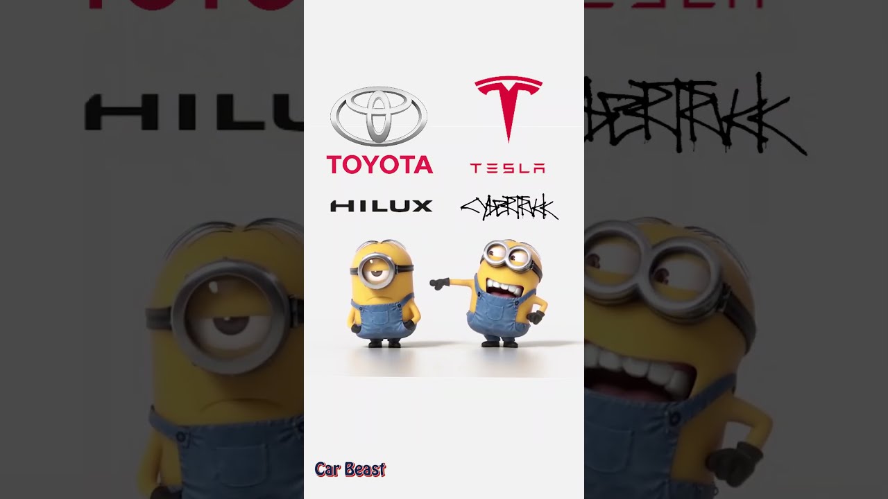 Tesla Cybertruck Vs Toyota Hilux Minions Style Tiktok Status Funny