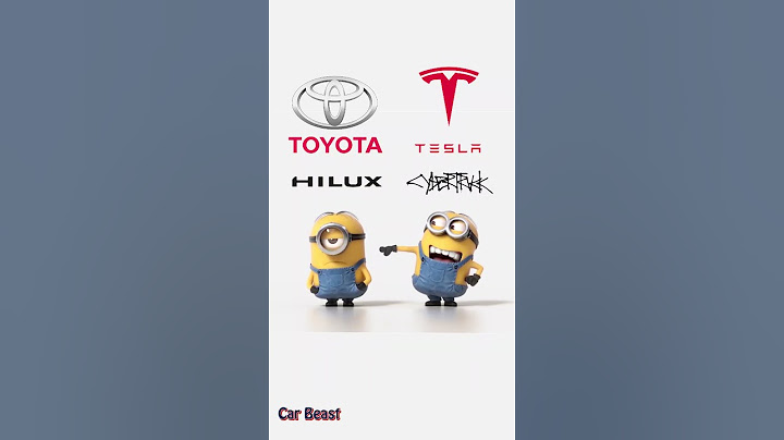 Tesla Cybertruck vs Toyota Hilux minions style #tiktok #status #funny #hilux #cybertruck