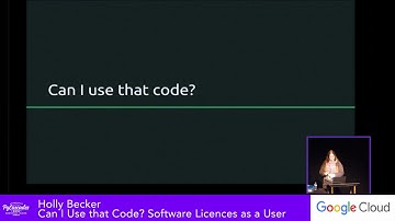 Holly Becker: Can I Use that Code? Software Licences as a User
