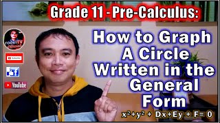 Pre-Calculus: How to Graph A Circle Written in the General Form /Finding the Center and the Radius