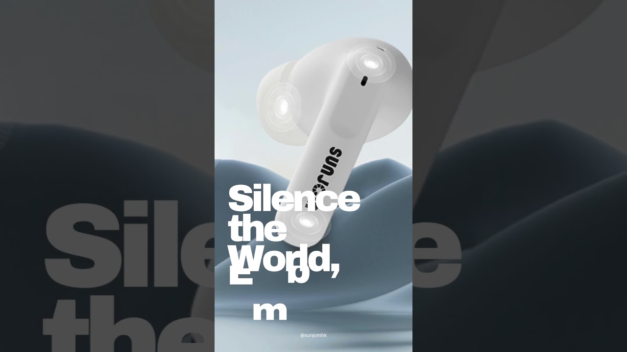 Discover the ultimate escape with Sunjom noise-cancelling earphones! 🎧✨