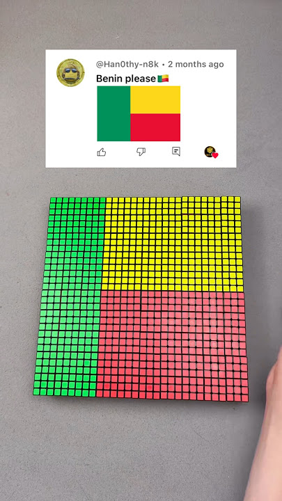 Making Benin 🇧🇯 With Rubik’s Cubes