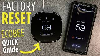 Factory RESET Settings | Ecobee Premium Enhanced Essential SMART Thermostat (QUICK Guide)